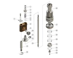 62H Seaming Spindle & Chuck