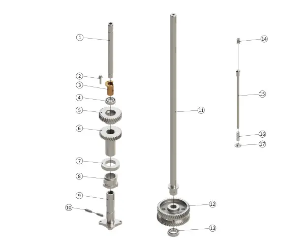 01. 50P & 59P Seaming Turret Shaft 11.5 Rev