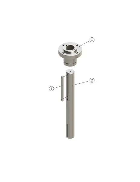 07. 120L Base Feed Turret Gear & Shaft Assembly