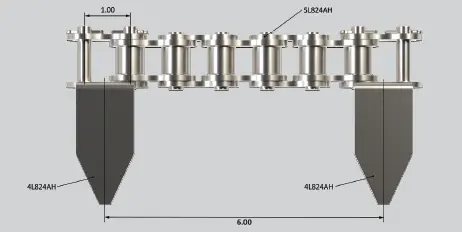 6. #80 Chain with 5L824AH for 61H&62H or 120L&121L