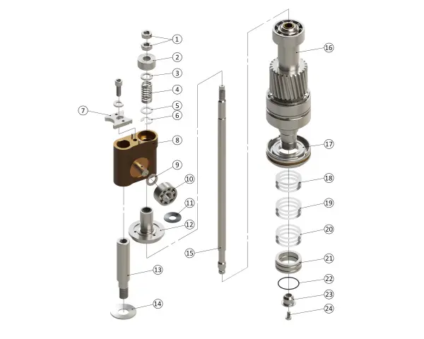 17. 62H Seaming Spindle & Chuck