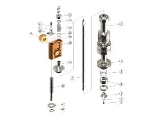 121L Seaming Spindle With Knockout Rod