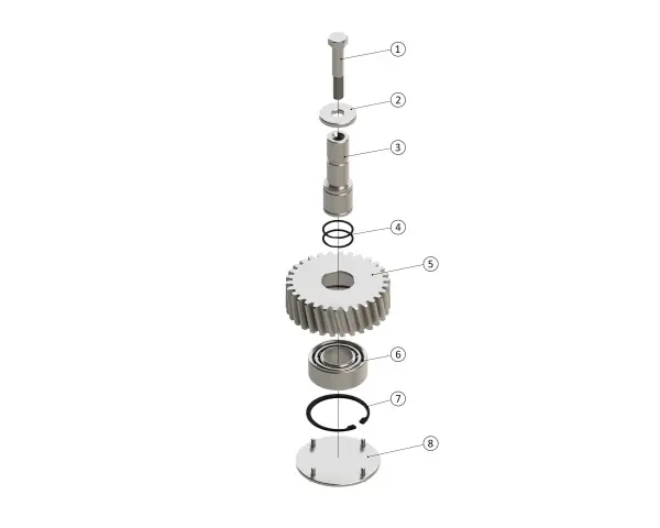 04. 120L Base Discharge Idler Gear