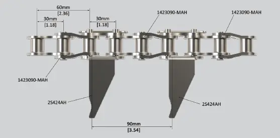 9. Chain for 140S with 1423090-MAH and 2S424AH